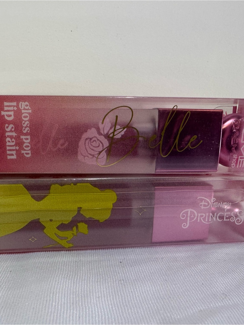 2Pack! Disney X The Creme Shop Belle Princess Gloss Pop Lip Stain - Pink